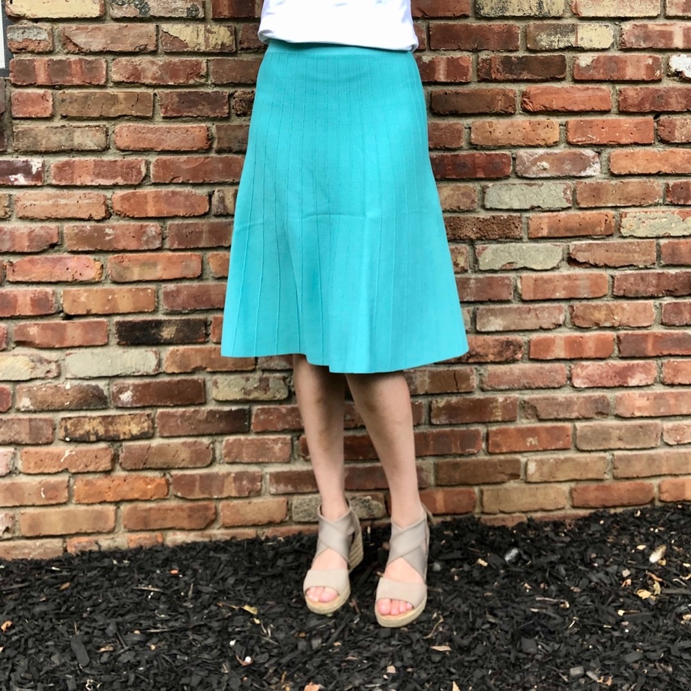 Beautiful Teal Skirt - Picture 2 of 6